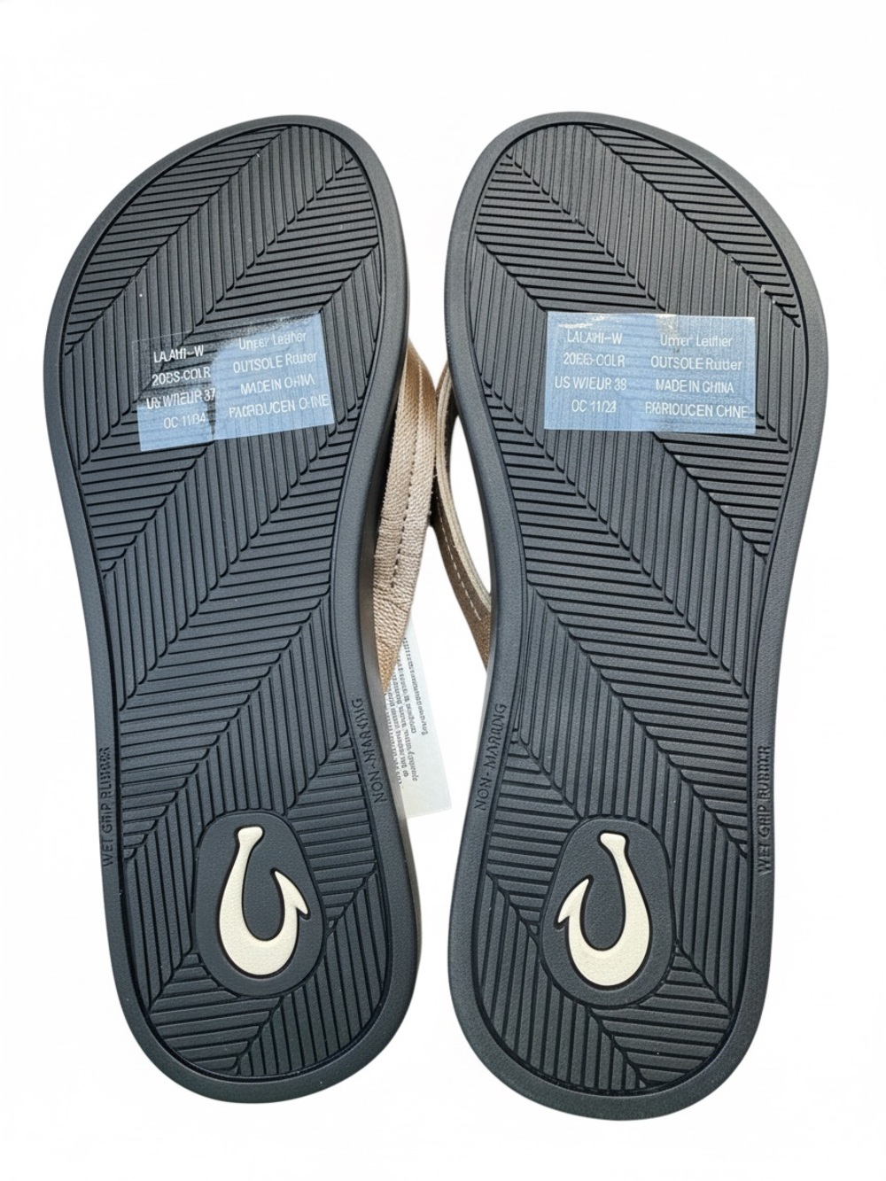 OluKai Women’s Lalahi Flip Flops in Copper/Lava Rock in Size 6 - Picture 7 of 7